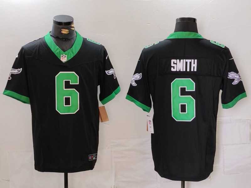 Men's Philadelphia Eagles #6 DeVonta Smith Limited Black Alternate FUSE Vapor Jersey,We sell and wholesale Men's Philadelphia Eagles #6 DeVonta Smith Limited Black Alternate FUSE Vapor Jersey on line form chian!